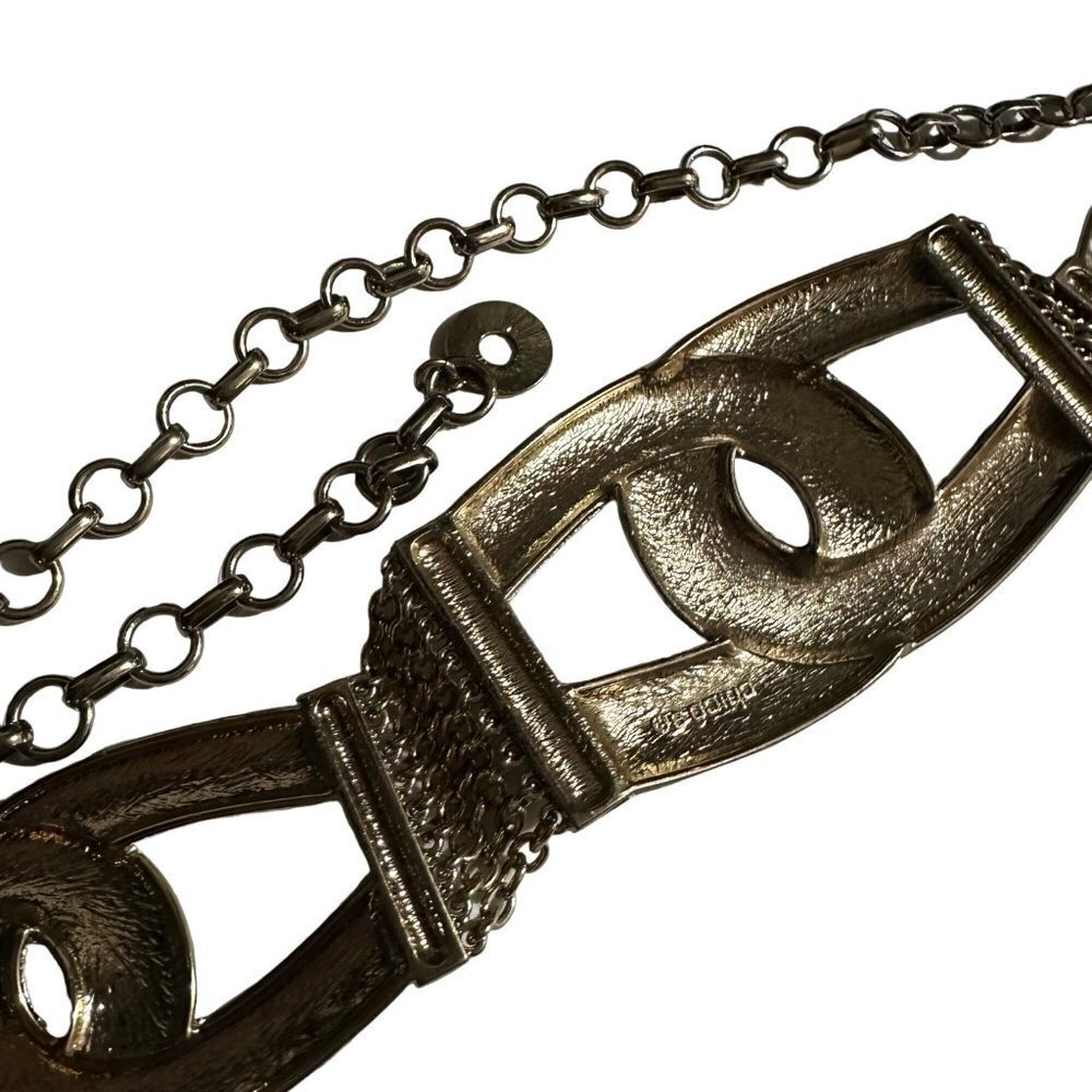 Chico’s Metal Chain Accent Silver Adjustable Belt - Picture 12 of 13